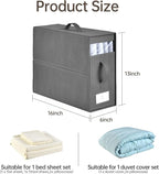 Bed Sheet Organizers and Storage,8 Pack Linen Closet Organizers and Storage, Foldable Bedding Storage for Bedsheets,
