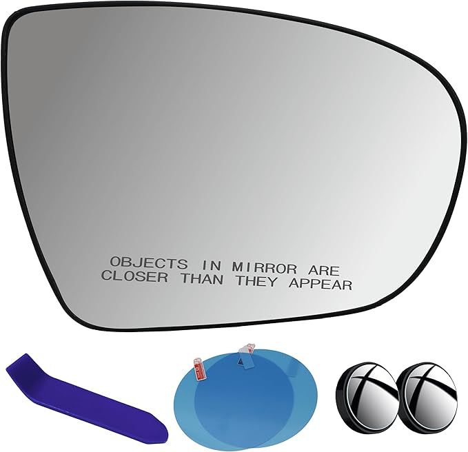 EAP Passenger Side Mirror Glass Compatible with Kia Optima 2011-2015, Heated 876212T100 876212T110