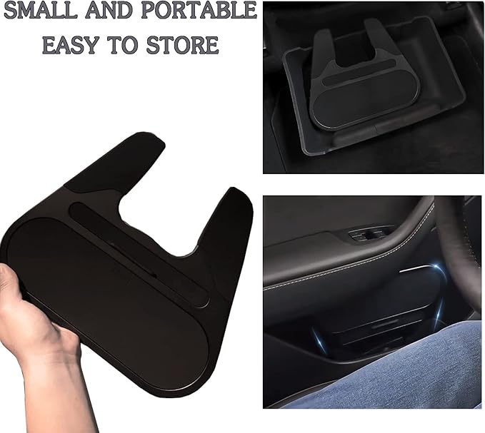 Steering Wheel Tray for Tesla Model Y Model 3 Cybertruck Accessories ABS Mini Food Table Desk for Phone Cosmetics