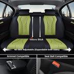 Coverado Seat Covers, Car Seat Covers Full Set, Green Car Seat Cover, Car Seat Cushion Waterproof, Luxury Auto Seat Covers, S