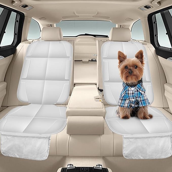 Meolsaek Car Seat Protector for Child Car Seat, Durable 600D Fabric Waterproof Car Seat Cover with Thick Pad Non-Slip Backing