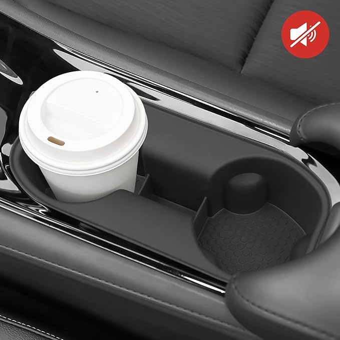 Hellet Car Cup Holder Compatible with Honda 2019-2022 HRV HR-V Accessories Silicone Material OEM Style Inserts Center Console Organizer (Not Fit 2016-2018 Models)