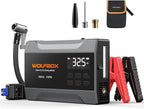 WOLFBOX 2000A Jump Starter with Air Compressor, 37Wh Car Battery Jumper Starter Portable (up to 5L Gas Engine) with 150PSI