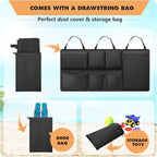 FINPAC Car Trunk Organizer and Storage, Detachable Seat Back Hanging Organizers Storage with Zippers, Large Capacity Car