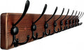Large Coat Rack Wall Mount 38.6'' Rustic Wood Coat Rack Hook Long Coat Hooks Wall Mount Farmhouse Wall Hooks for Hanging Coat