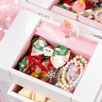 Emfogo Jewelry Box for Girls, Musical Jewelry Box with Spinning Dancer Gifts for Little Girls Christmas New Year Birthday Chi