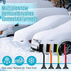 Uiifan 12 Pcs 16 Inch Winter Car Snow Brush Set Ice Scraper and Snow Brush for Car Windshield, Soft Bristle Head, 2 in 1 Winter Removal Tool for SUV and Truck Multi Functional Accessories Gift