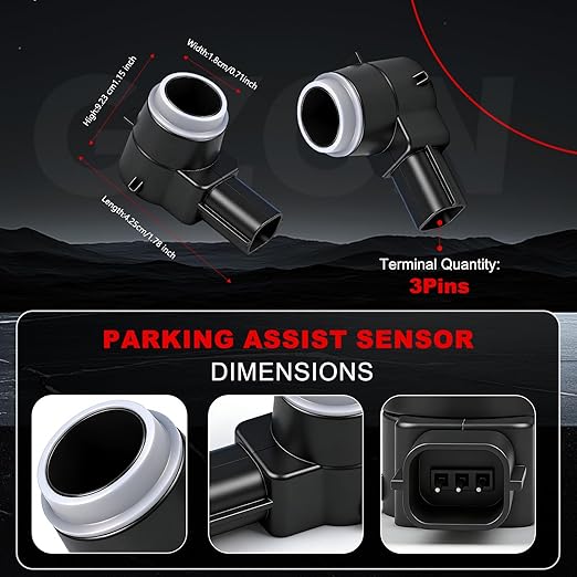 Parking Assist Sensor Compatible with Dodge Ram 1500 2500 3500 Journey Durango,Jeep Commander Liberty Grand Cherokee,1PCS Rev