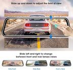 10'' Mirror Dash Cam Night Vision 1080P FHD Full Touch Screen Front and Rear View Backup Camera for Cars Loop Recording Strea