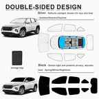 KMF 8pcs Thicken Sun Shades for Hyundai Tucson 2022-2026 Accessories, Full Car Window Covers Sunshade for Windshield Side Rear, UV Block and Protect Privacy Blackout for Camping Outdoor