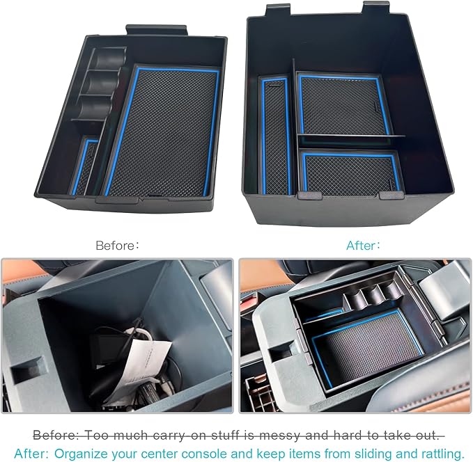 CDEFG for 2022 2023 2024 2025 2026 Ford Maverick Truck Center Console Organizer Tray 2022-2026 Maverick Armrest Trays Storage