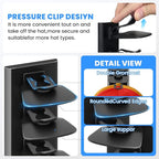 Baseball Cap Storage Rack Wall Mounted - 2-Pack - Holds 40 Caps, Space-Saving Storage and Display Rack - Strong Adhesive Wall