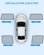 Car Window Shades for Toyota RAV4(2013-2018),4 Pack Car Window Cover for Baby Sun Shade Blocker Breathable Mesh,Reduce UV Rays & Heat Insulation Privacy Protection for Camping, Travel, Sleep