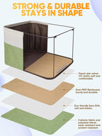 BALEINE 2 Pack Fabric Closet Storage Bins for Shelves, Linen Closet Organizers and Storage, Decorative Baskets for Organizing