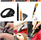 WRAPXPERT Window Tint Kit for Car Tint Tools Windshield Back Window Tinting Tools with Bulldozer Squeegee Scrubber Paddle, Film Cutter, Blade Scraper for Car Wrapping, Vinyl Film Installation