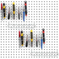 Hanaive 4 Pieces Pegboard Pliers Holder, Holds 11 Plier Per Rack, Steel Pegboard Hooks Pliers Peg Board Organizer Accessories