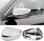 Yumzeco Compatible with Honda Accord Side Mirror Cover Trim 8th Gen 2008 2009 2010 2011 2012, Chrome Door Rearview Mirror Caps Replacement for Honda Accord W/O Light Hole - Left Driver Side