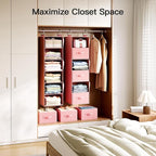 Pipishell Hanging Closet Organizer 6-Shelf, Hanging Shelves for Closet with 3 Removable Drawers & Side Pockets for Bedroom, G