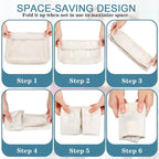 28 Pcs Packing Cubes Packing Organizers Luggage Organizer Bags Foldable Travel Luggage Cubes Suitcases Organizer Bags (Light 