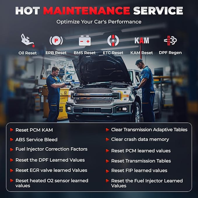 AUTOPHIX 7150P+ OBD2 Scanner Fit for Ford Lincoln Mercury, Full System Diagnostic Tool with All Reset Service, Full OBD2 Code