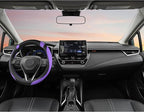 West Llama Customized Auto Car Steering Wheel Cover for Toyota Rav4 Corolla Camry Highlander (Black+Purple-Standard Size)