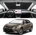 Custom Fit Windshield Sun Shade for Toyota Corolla 2014-2019, Foldable Car Sunshade Accessories with Storage Bag, UV & Heat Reflector, Keep Your Car Cooler