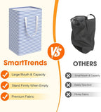 3 Pack Large Laundry Basket,Waterproof & Freestanding Laundry Hamper,Collapsible Clothes Hampers with Easy Carry Long & Reinf