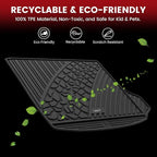 LASFIT Trunk Mat for Jeep Grand Cherokee WL 2022-2025 2026 5-Seat (Include 4xe, NOT for L) All Weather TPE Custom Fit Cargo Mat Trunk Liner Cargo Liner, Black