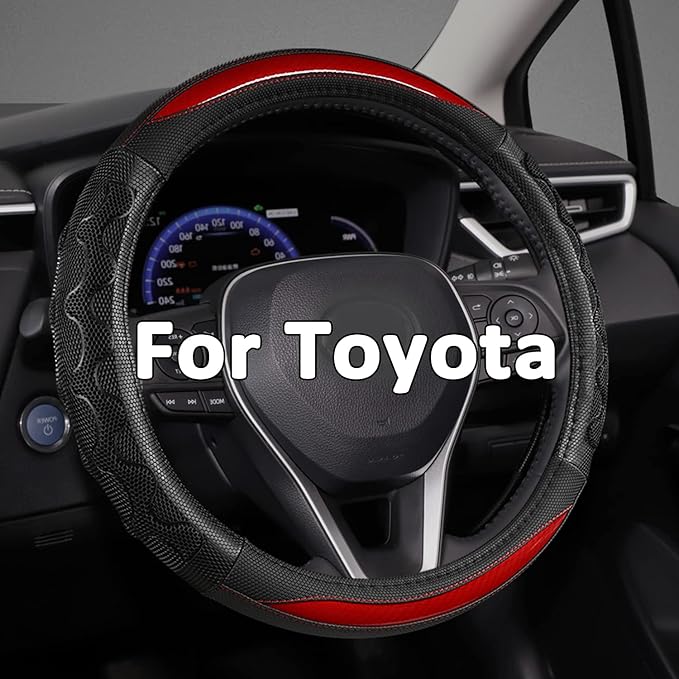 GIANT PANDA Steering Wheel Cover for Toyota, Auto Car Steering Wheel Cover for Toyota Highlander Rav4 Corolla Camry,Standard 