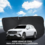 INSAUTO for GLC Windshield Sunshade Foldable Sun Shade Custom-fit for Mercedes Benz 2016-2022 GLC SUV GLC300 Windshield Cover Car Front Window Sun Visor Shield Keeps Your Vehicle Cool Accessories