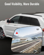 Driver Side Mirror Glass Heated With Blind Spot Detection & Power Heated Fit for Jeep Grand Cherokee Dodge Durango 2011-2021, Left Rearview Mirror Lens with Holder