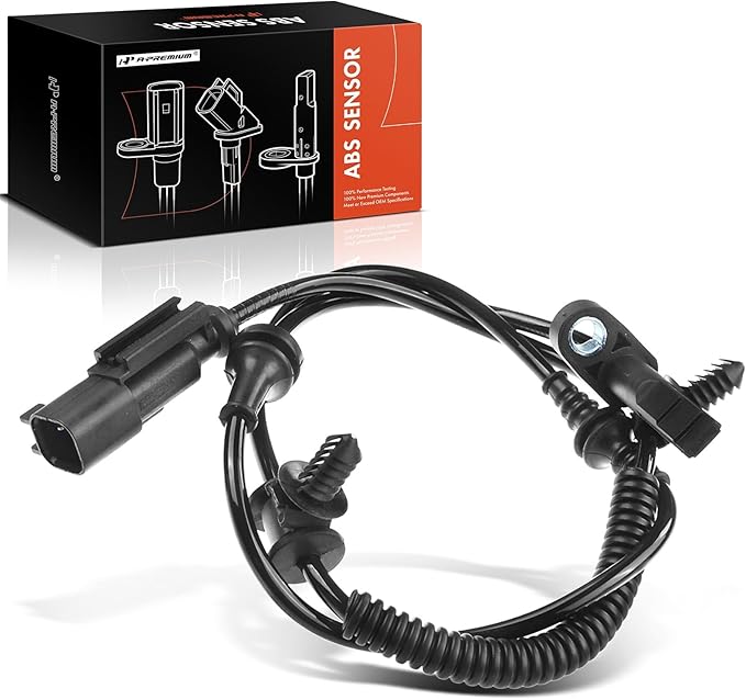 A-Premium Rear ABS Wheel Speed Sensor Compatible with Ford & Lincoln Models - Explorer, Flex, Special Service Police Sedan, Taurus, MKS, MKT - Rear Driver or Passenger Side, Replace# AE93-2C190-BE