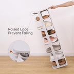 HAIXIN Shoe Rack for Closet - Stackable Shoe Organizer for Closet, Space-Saving Narrow Shoe Rack for Front Door Entrance, Gre