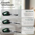 Minthouz Handheld Vacuum Cordless, Strong Suction Car Vacuum Cleaner with LED Light, Long Runtime Hand Vacuum Cordless Rechar