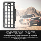 Car Rigid MOLLE Panel, Sun Visor Panel Holster Tactical Gear Holder MOLLE EDC Organizer, Rigid Panel Frame Modular Storage Pouch for Auto Visor, Car Accessories