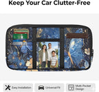 Butterfly Car Visor Organizer for Women Car Visor Storage Pouch Holder Auto Interior Accessories Pocket Cars Truck SUV Storage Pouch Holder, with Multi-Pocket and Zipper