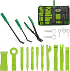 GOOACC 19Pcs Trim Removal Tool Set Panel Fastener Clips Removal Automotive Plastic Upholstery Pliers Removal Install Removal 
