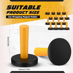 16 Pcs Yellow Car Vinyl Wrap Magnets Holder Tool Kits for Car Wrapping and Crafts Sign Making Window Tint Tools Magnets