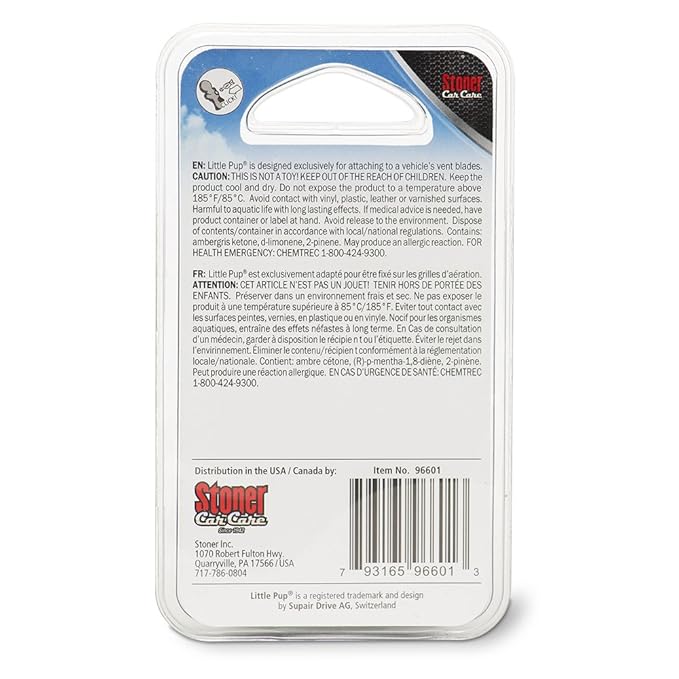 Little Pup 96601 New Car Scent Car Air Freshener Clip Provides Long-Lasting Freshness in a Compact Design, Fights Odors for u