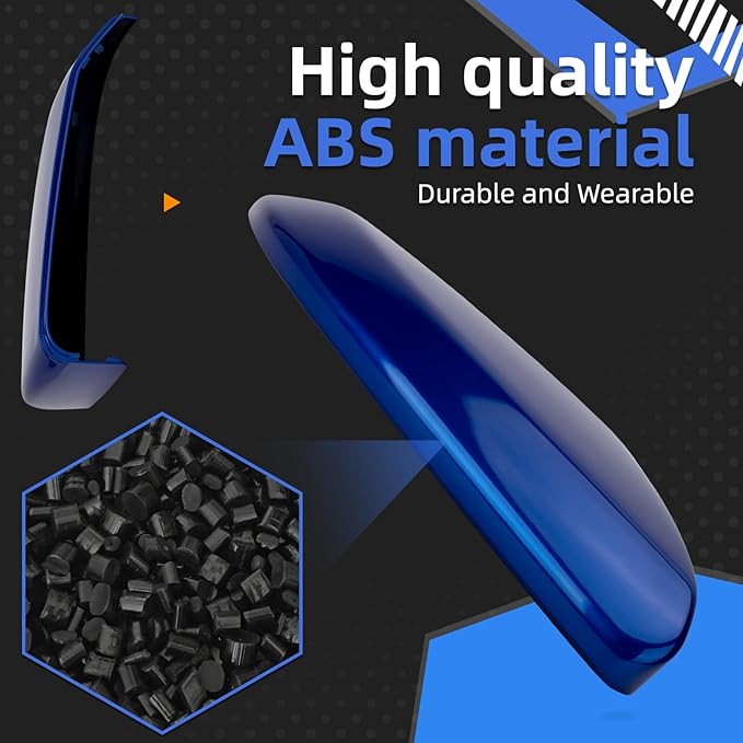 Passenger Side Mirror Cover Replacement for Honda Civic 2016-2021, Insight 2019-2021 - Right Side Mirror Covers, Rear View Mirrors Cap Dazzling Blue