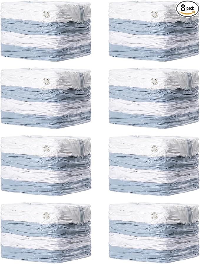 TAILI 8 Pack Vacuum Storage Bags, Jumbo Cube (31x40x15 Inch), Extra Large Vacuum Seal Bags for Comforters, Blankets, Bedding,