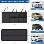 Car Trunk Organizer, Backseat Hanging Organizer with Storage Pockets for SUV, Truck, Van, Collapsible Trunk Organization for