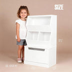 UTEX Kids Toy Storage Organizer, Bookshelf for Kids and Bookcase with Drawer, Children Open Storage Cubby for Playroom Nurser