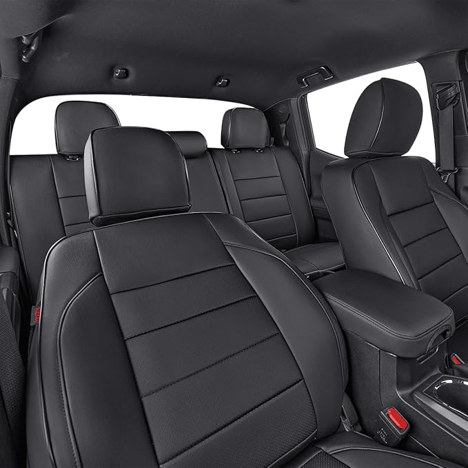 EKR Custom Fit Tacoma Rear Car Seat Covers for Select Toyota Tacoma 2016 2017 2018 2019 2020 2021 2022 2023 Access Cab - Seco