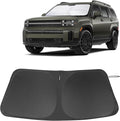 Front Windshield Sun Shade Foldable Front Window Sun Shade Visor Custom Fit for 2024-2026 Hymdai Santa Fe Block UV Rays Heat Sun Shield Keep Car Cooler Car Accessories