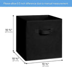 Cupic Cupid 11 Inch Storage Cube, Fabric Cube Storage Bin with Handles, Storage Cube Organizer for Clothes and Toys, Collapsi