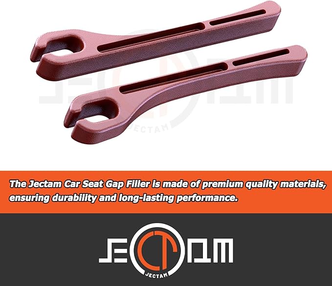 Car Seat Gap Filler, Leather Car Gap Filler Universal Fit for Most Cars and Trucks, Fill The Gap Between Seat and Consoles, Prevents Things from Falling Out, Pack of 2 PCS (Red)