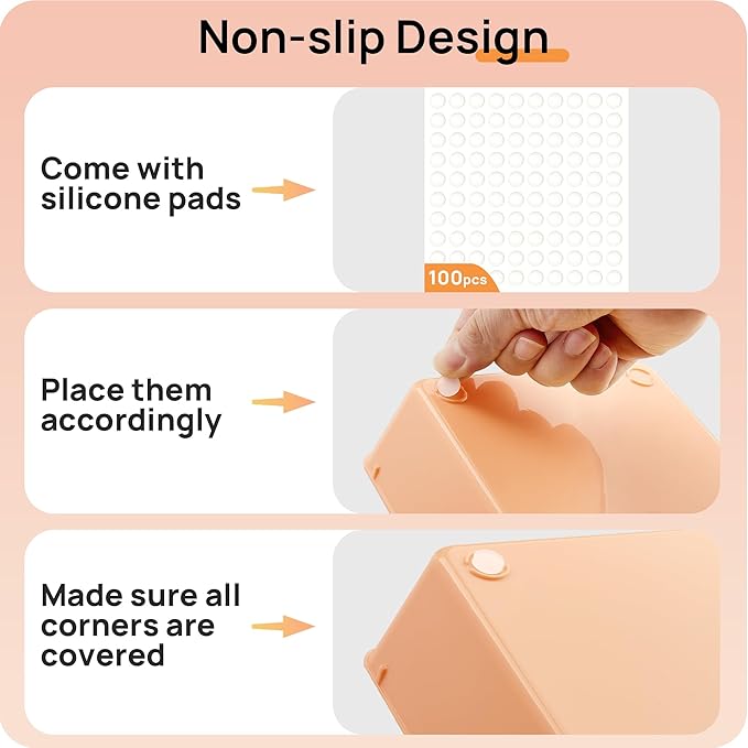 Vtopmart 25 PCS Plastic Drawer Organizers Set, 4-Size Versatile Bathroom and Vanity Drawer Organizer Trays, Storage Bins for 