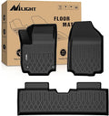 Nilight TPE Floor Mats for Chevy Equinox GMC Terrain (Fuel Model Only) 2025 2026 All Weather Custom Fit Heavy Duty Floor Liners