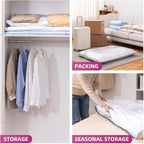 TAILI 8 Pack Vacuum Storage Bags, XXL Jumbo (47x39 Inch), Vacuum Sealed Bags for Comforter and Blankets, Bedding, Clothing, G